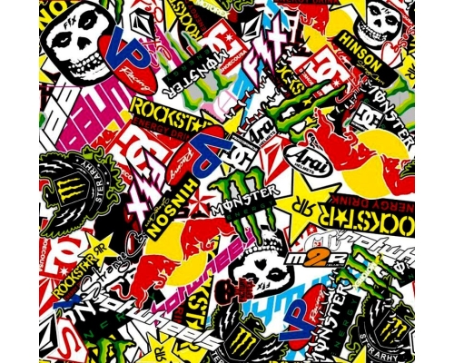 folia stickerbomb